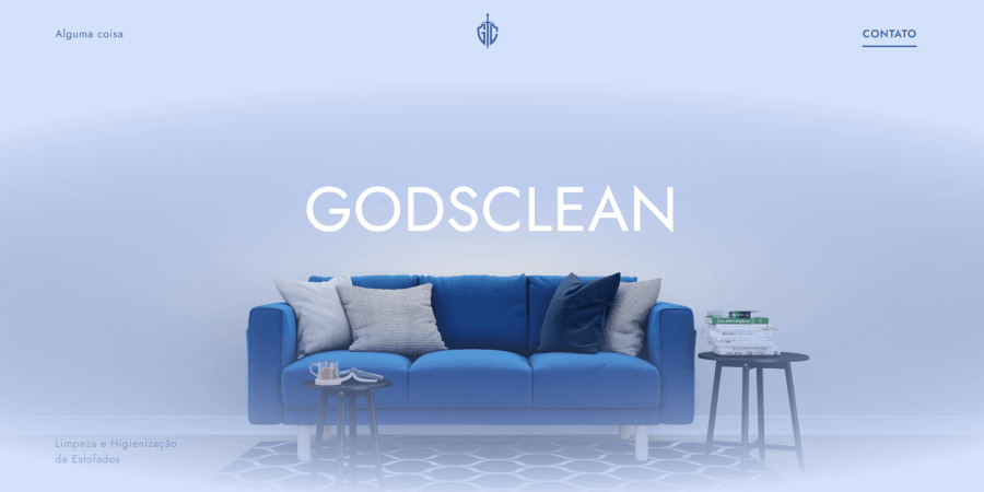 Tela do site da GodsClean